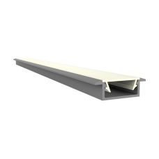 LED-Aluminium Profil A1F Subra inkl. Abdeckung Opal 10-100m