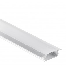 LED-Aluminium Profil PL8 Subra inkl. Abdeckung Opal 10-100m