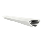 LED Aluminium Profil V2 Pollux f. LED Streifen Eckprofil Aluprofil Weiß mit opaler Abdeckung